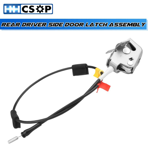 Rear Left Driver Side Door Lock Latch And Cable Assembly Replacement For F150 F250 Extended Cab Pickup 1997 2004