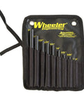 Pro Grade Roll Pin Starter Punch Set For Gunsmithing With Beveled Tips And Hardened Steel Build, Nine Sized Roll Pin Punches, Storage Pouch