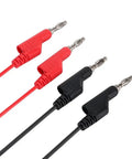 Stackable Banana Plug To Test Hook And Alligator Clip Leads Kit For Multimeters Flexible Silicone Electrical Test Wires
