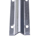 Close-up of 12 Ft V Track With Pre Drilled Holes And Screws Includes 4 Ft By 3 Ft Footprint Heavy Duty V Bottom Track For Sliding Driveway Gates