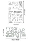 Clear Stamp and Die Set for card making and scrapbooking with carbon steel dies and TPR stamp material easy to use on any acrylic block.