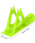 Green Edition Balance Bike And Scooter Sledge Board Kit dimensions, Portable Snowboard Ski Luge Set for winter fun, size 35x10x17.5cm