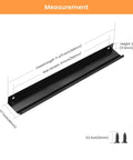 Matte Black Edge Finger Pulls 10 Pack, Concealed Drawer Handles With 10 Inch Hole Centers, Aluminum Alloy Kitchen Cabinet Pulls dimensions