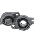 Heavy Duty Zinc Alloy Pillow Block Flange Bearing For 8mm 10mm 12mm 15mm 17mm 20mm Sizes KFL With Super Smooth Rotation And Anti Rust Shield Plus Dust Seals Ensuring Long Service Life Tough As Nails Dope Gear For Your Jobsites Right Now Boss. Grey flange bearing with sealed insert and mounting holes
