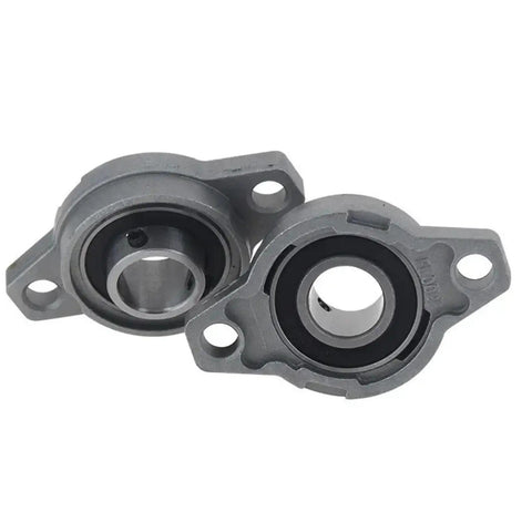 Heavy Duty Zinc Alloy Pillow Block Flange Bearing For 8mm 10mm 12mm 15mm 17mm 20mm Sizes KFL With Super Smooth Rotation And Anti Rust Shield Plus Dust Seals Ensuring Long Service Life Tough As Nails Dope Gear For Your Jobsites Right Now Boss. Grey flange bearing with sealed insert and mounting holes