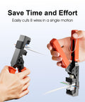 90 Degree Angled Speed Termination Keystone Tool For RJ45 Keystones, Ethernet Punch Down Kit being used to terminate cables