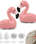 Pink Flamingo Toilet Bolt Covers Set With 2 Ceramic Flamingo Caps And 4 Universal Toilet Screw Cover Caps Totally Fun Bathroom Decor And Gift Idea Great For Home Renovations And Modern Bathrooms