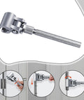 Ergonomic Stainless Steel Door Hinge Adjustment Tool Adjustable Wrench for tightening loose hinges and fine-tuning door gaps.