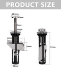 Sturdy Four Piece Toilet Seat Bolt Kit Crafted From Top Shelf 304 Stainless Steel For Hassle Free Bathroom Upgrades And Dead Set Reliable Mounting Power To Keep Your Seat Locked Down Tight Year Round size dimensions detailed image.