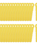 Replacement Head Blades For Weed Trimmer Pack Of 30 Fits Weed Warrior 14867B, yellow plastic blades with toothed edges