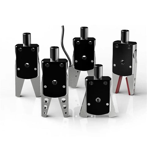 Multiple Magnetic Pneumatic Gripper GRZ20 With Electric Jaw And Air Cylinder for robotic claw and clamp on display