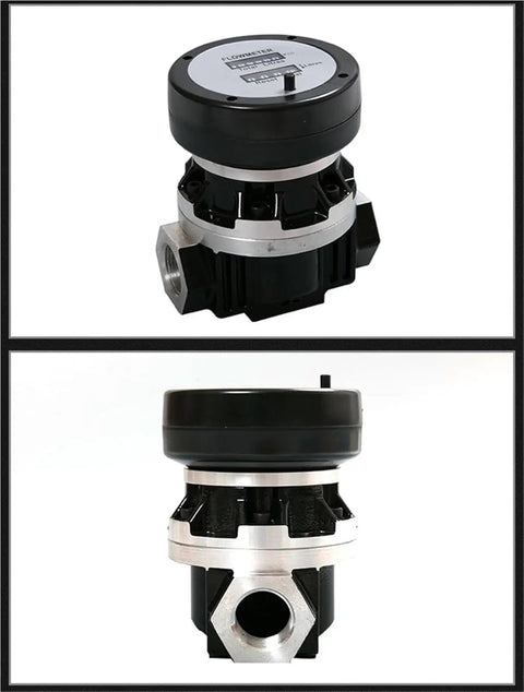 VAWNHIOPG 2 Inch Heavy Duty Electronic Transfer Pump With Mechanical Counter Oval Gear Flow Meter. High Strength Titanium Alloy Construction For Corrosion Resistant Fuel Diesel Hydraulic Media Transfer And Precision Monitoring Applications Perfect For