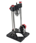 Heavy-Duty Portable Drill Guide With One Half Inch Keyed Chuck, 0 To 60 Degree Adjustable Angle Pro-Grade Precision Jig, front view