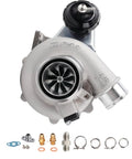 Street-Ready Stainless Dual V-Band Turbocharger With 0.72 AR, Ceramic Dual Bearings, G-Aero Billet 9 Blade Compressor Wheel