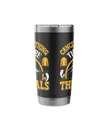 Insulated Stainless Steel Tumbler For Glider And Sailplane Pilots, Soaring Aviation Enthusiast Gift with black design