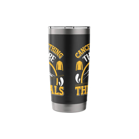 Insulated Stainless Steel Tumbler For Glider And Sailplane Pilots, Soaring Aviation Enthusiast Gift with black design