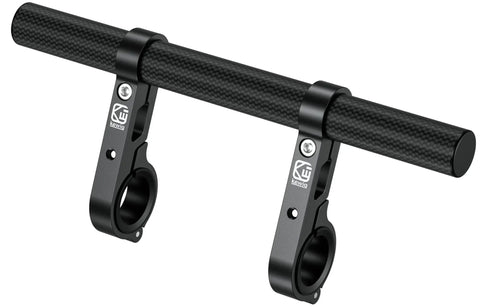 Carbon Fiber Handlebar Extender 9.45 Inch Long Cross Bar 22mm Diameter for Bike Motorcycle with dual clamp base