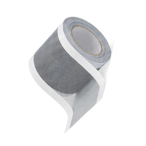 Roll of heavy duty window screen repair tape for mosquito screens tents and patio nets easy peel and stick patch kit