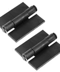 Beefy Two Pack Heavy Duty Weldable Steel Hinges Seven And A Quarter Inch By Six And A Half Inch, black carbon steel, 550 lb capacity