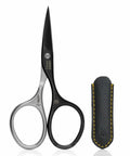 Self Sharpening Titanium Coated Nail Cutter Scissors For Pro Manicure, High Carbon Steel Durability, Leather Case Included, Hand Made