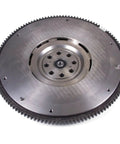 Heavy Duty Steel Clutch Flywheel Replacement For 2003 To 2009 Subaru Baja Legacy Outback 2.5L Boxer Engine Direct Swap Straight Bolt Up Quality Upgrade Parts, showing top view with bolt holes.