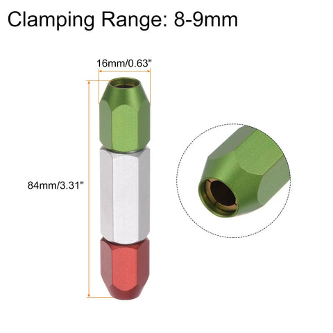 Aluminum Alloy Pin Gage Handle With 8 To 9mm Clamping Range Go No Go Double End Gauge For Plug Gage Industrial Tools Built To Last Pro Grade Durable Machining Accessory, 84mm