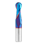 Solid Carbide Up Cut Ball Nose Router Bit Half Inch Diameter, One And A Quarter Inch Cut Length, Half Inch Shank For Wood