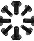 20 Piece Black Iron Socket Head Cap Bolts And Nuts Kit For Furniture Projects With Clamp Plates Heavy Duty Gear For Tables And Chairs