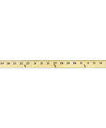 Solid As A Rock Wooden Yardstick Featuring Reinforced Brass Terminal Caps And Dead On Inch To Yard Markings Plus A Smooth Clear Lacquer Coating on white background.