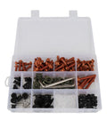Ultimate 210-Piece Stainless Steel Fairing Bolt And Fastener Kit For Top Motorcycles Featuring Durable Clips Windscreen Screws
