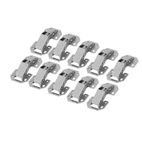Hidden Cabinet Hinges With Soft Close, Cold Rolled Steel 10 Pack, Concealed Folding Door Hardware For Kitchen Cabinets And Wardrobes, Rust Resistant, Super Smooth Quiet Closing, 10-pack