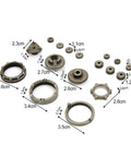 17 Piece Self Locking Reduction Gear Set For Brushless Drill Heavy Duty Metal Transmission Gears With Precise Fit Easy Install