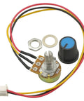 Three Pack B10K Knurled Shaft Linear Taper Rotary Potentiometer XH2.54 3P WH148 10K Potentiometer Single Turn Carbon Film Variable Resistor