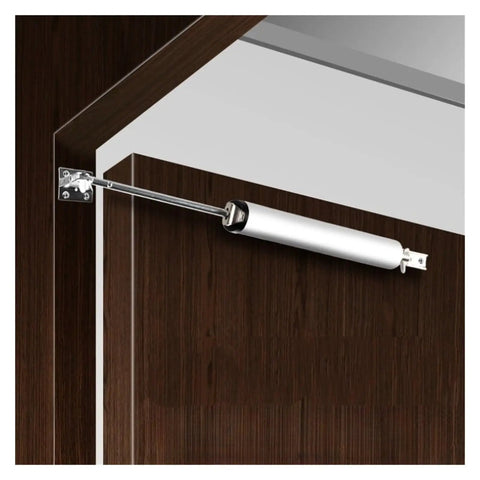 Dope Door Closer Kit With Pneumatic Speed Control And Precision Positioning Mounting Bracket on wooden door