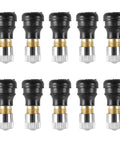 Tubeless Tire Valve Stems Vacuum Valve Kit 10 Pcs For Xiaomi M365 Pro Electric Scooter And Motorcycle, Straight Rubber Base