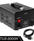 Heavy Duty 5000W Voltage Converter Transformer For Home And Travel Step Up From 110V-120V To 220V-240V Or Step Down From 220V To 110V