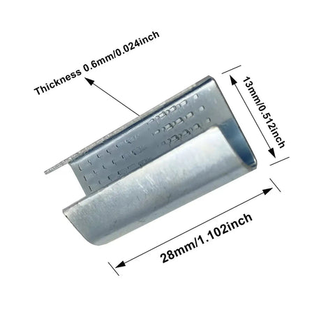 Open Serrated Seals For Half Inch Polyester Strapping Pack Of 500 High Grip Pet Banding Clips Built Tough To Lock Down Firm Every Time With Zero Slippage Precision Teeth For Everyday Tough Packing Jobs
