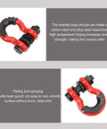 Beefed Up D Ring Shackle 5952 Lbs Towing Capacity Seven Eighth Inch Screw Pin Anchor Shackle For Off Road Winch Recovery