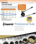Lever Type Tube Bender For 1/2 Inch OD Tubing With Cushioned Grips, Built Tough And Pro Grade, shown with angle markings.