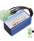 High Performance GY6 6 Pin AC Racing CDI Box for 50cc 125cc 150cc Chinese scooter go-kart ATV dirt bike, blue aluminum body