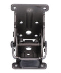 Self Lock Folding Bracket With Aluminum Alloy Construction, top view showing black bronze finish, spring mechanism visible