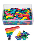 Plastic Rainbow Fraction Tiles For Montessori Math Learning, Colorful Hands On Fraction Manipulatives With Unit Fractions, assorted in box