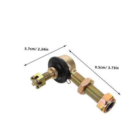 Off Road Ball Joint Kit For ATVs And Go Karts, Adjustable Suspension Parts With Tapered Tie Rods And Drag Links, shown with dimensions