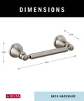 Dimensions of Woodhurst Brilliance Stainless Steel Toilet Paper Holder 1 Pack Pivoting Wall Mount Tissue Roll Holder