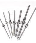 High Precision C5 Rolling Ball Screw DFU2005 Machined Adjustable Double Nut RM2005 Kit For CNC Parts 700mm Length image showing multiple ball screws.