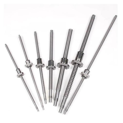 High Precision C5 Rolling Ball Screw DFU2005 Machined Adjustable Double Nut RM2005 Kit For CNC Parts 700mm Length image showing multiple ball screws.