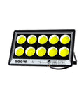 JUDYSSY Reflector Led Sporlight for Outdoor Projectors 220 500W with multiple LED bulbs in black housing, IP66 waterproof.
