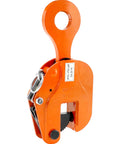 QWORK 2-Ton orange steel vertical plate lifting clamp for sheet metal lifting, front view
