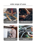 Adjustable Universal Socket Wrench Kit With Three Eighths Inch Hex Adapters for varied tasks like bike maintenance and furniture assembly.