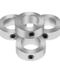 Beefy Five Sixteenth Inch Bore Zinc Plated Steel Set Screw Shaft Collars Four Pack with Five Eighths Inch Outer Diameter